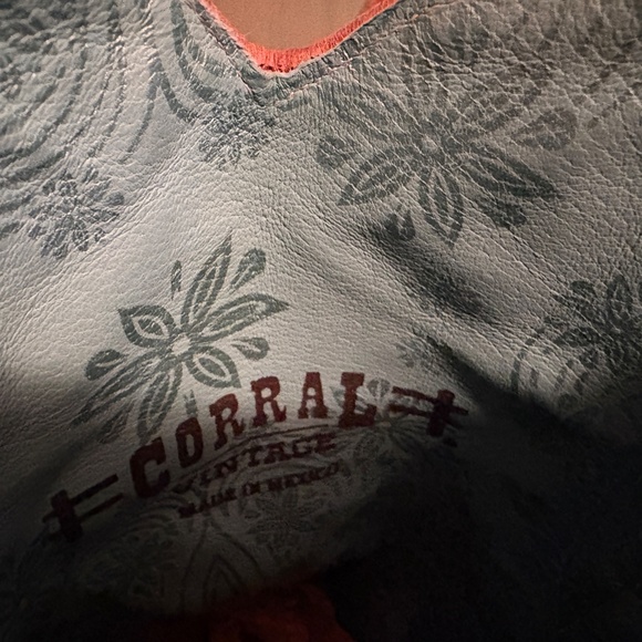 Womens Corral Retro C1928 Vintage Leather Western Cowboy Boots 7.5 M - Picture 8 of 10